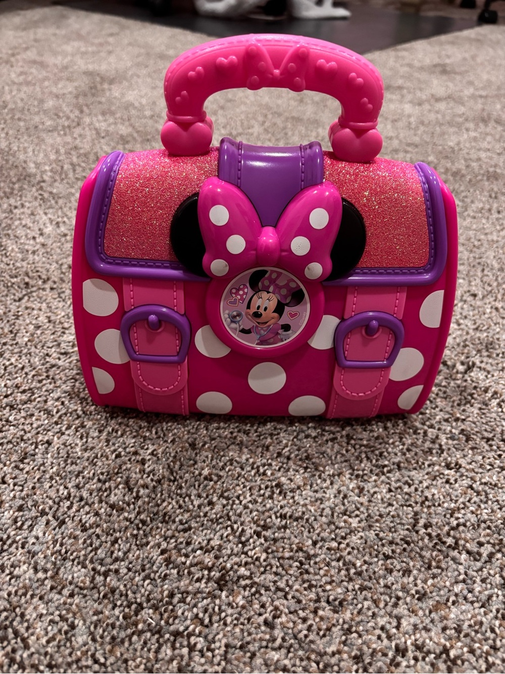 Disney Minnie Mouse Pink Polka Dot Play Purse for Kids